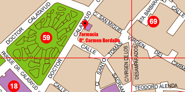 Foto de la ubicación de la Farmacia de Carmen Bordallo Foto de la ubicación de la Farmacia de Carmen Bordallo