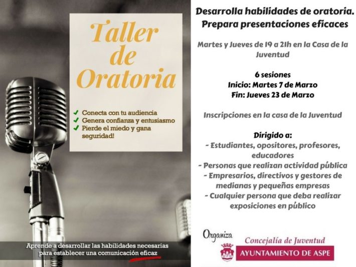 Desarrolla habilidades de oratoria. Presentaciones eficaces