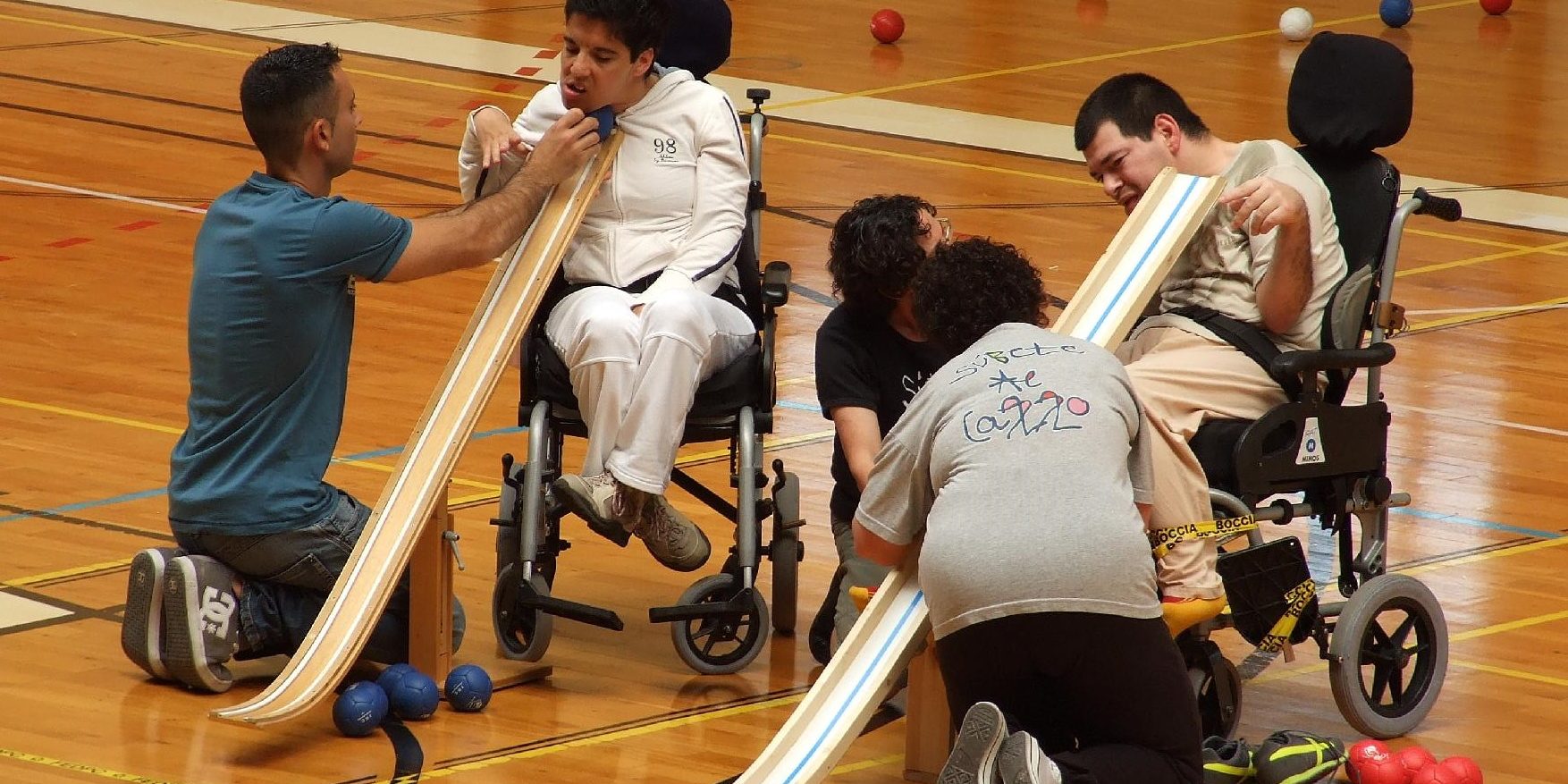 Los mejores jugadores de Boccia disputan la Liga Auton mica en