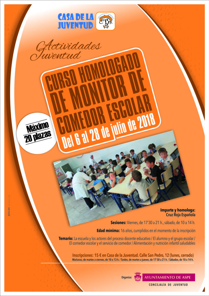 CARTEL CURSO MONITOR COMEDOR