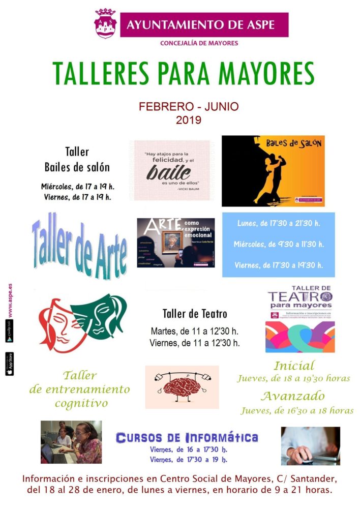 CARTEL TALLERES MAYORES 2019
