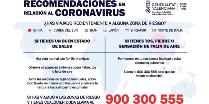 CARTEL RECOMENDACIONES CORONAVIRUS