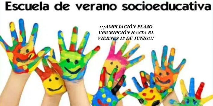 COMUNICADO. Ampliación plazos inscripciones escuela de verano educativa