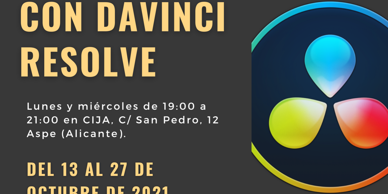 FOTO NOTA-202-Cartel taller edición de vídeo con DaVinci-1