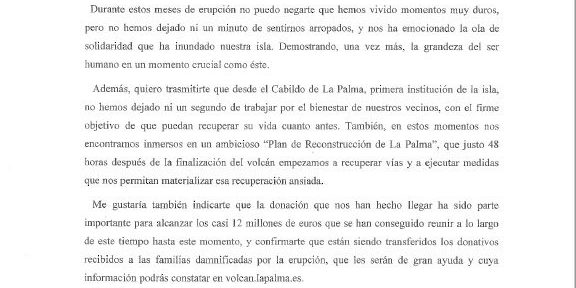 Agradecimiento palma