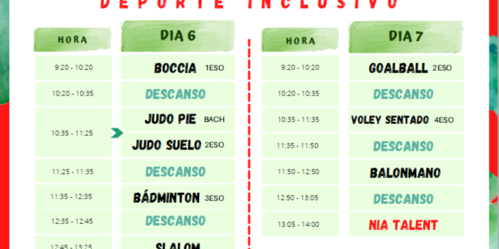 I JORNADAS SOLIDARIAS DEDEPORTE INCLUSIVO DIA 7