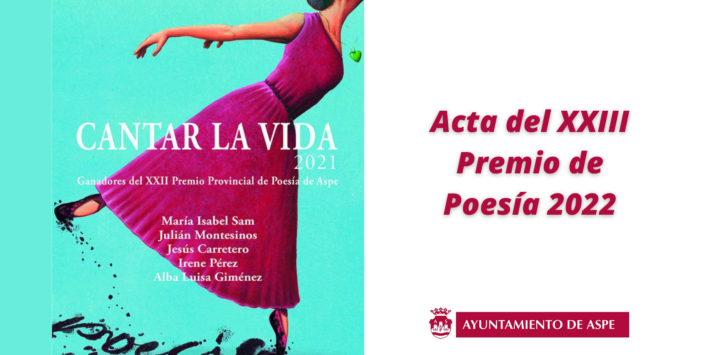 Acta del XXIII Premio de Poesía 2022