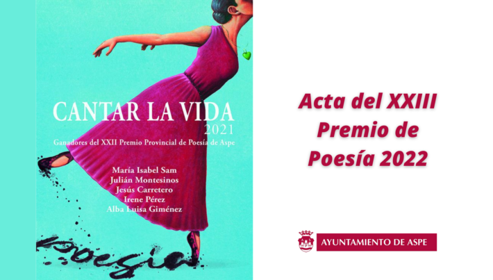 Acta del XXIII Premio de Poesía 2022