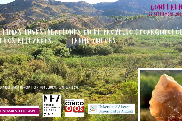 119.-Conferencia Últimas investigaciones en el Proyecto geoarqueológico en los Aljezares a cargo de Jaime Cuevas