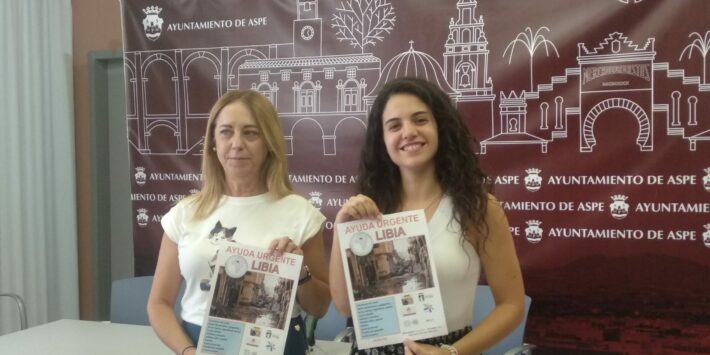 Toñi García y Aroa Miralles. Campaña Libia