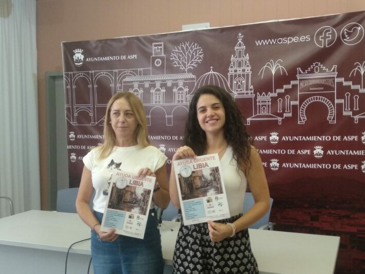 Toñi García y Aroa Miralles. Campaña Libia