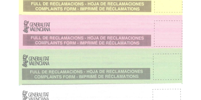 Hojas de reclamación II