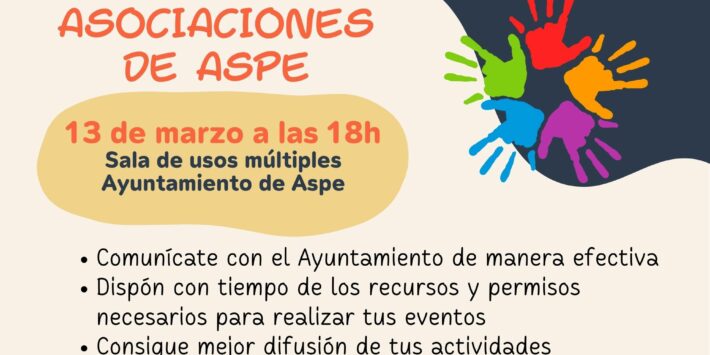 13 marzo. Reunión Asociaciones