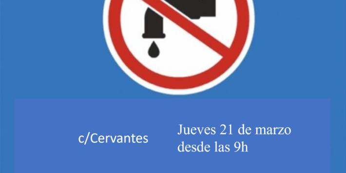 Corte agua 21 marzo 2024