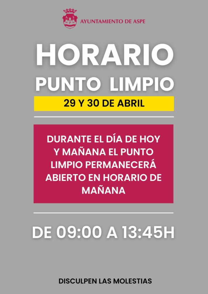 Cartel con horarios de atención blanco