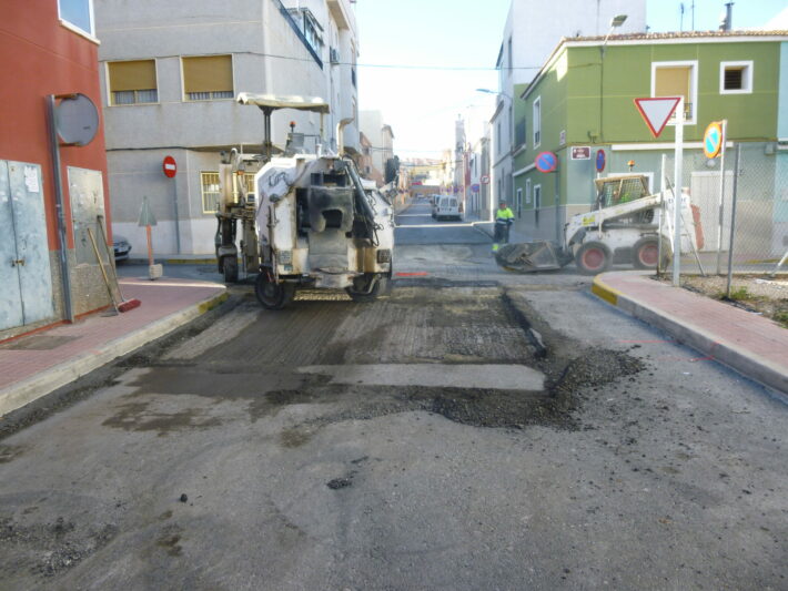 Trabajos de reasfaltado