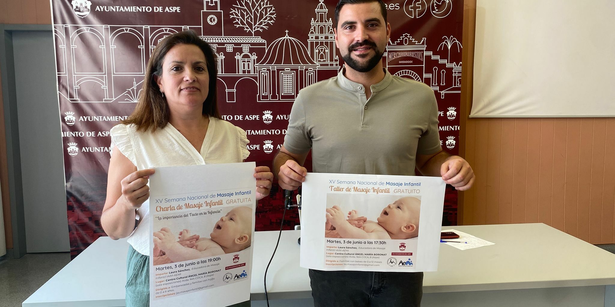 charla y taller masaje infantil