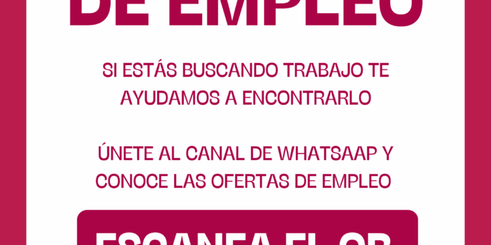 Cartel Oferta de Empleo Retro Azul