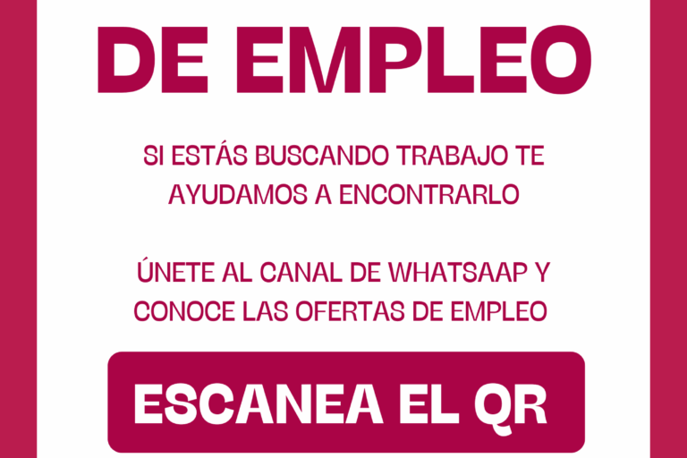 Cartel Oferta de Empleo Retro Azul