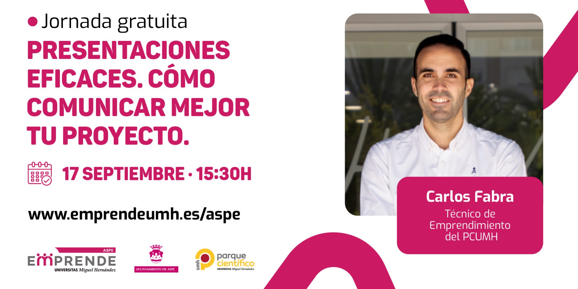 170926- El Parque Científico de la UMH y el Ayuntamiento de Aspe organizan la jornada “Presentaciones eficaces_ cómo comunicar mejor tu proyecto” (1)